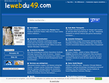 Tablet Screenshot of lewebdu49.com